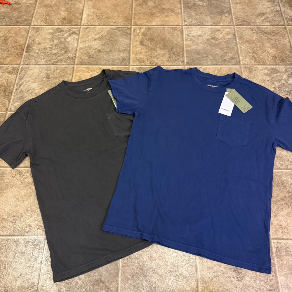 Goodfellow & Co Mens Relaxed Fit Pocket T-Shirt Lot of 2 Size M NWT